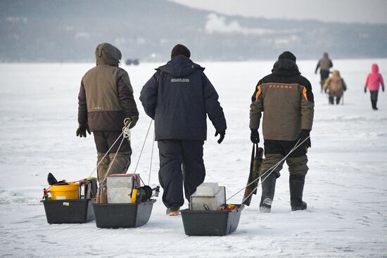 Russia Ice Fishing Festival