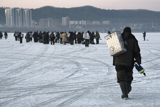 Russia Ice Fishing Festival