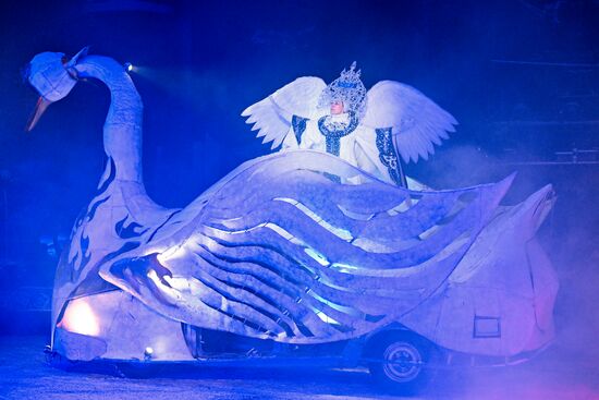 Russia New Year Season Bike Show