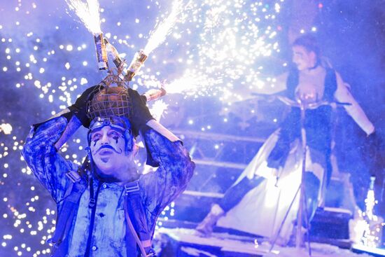 Russia New Year Season Bike Show