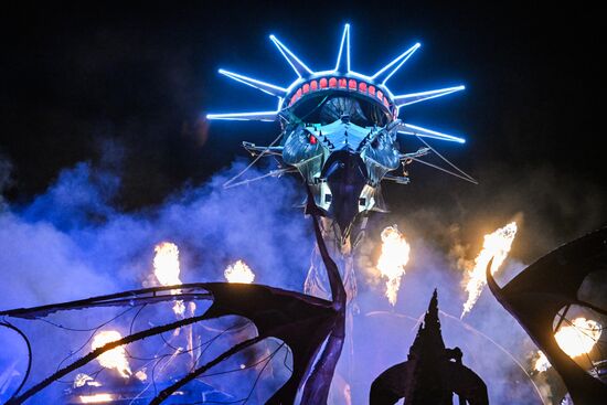 Russia New Year Season Bike Show