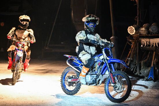 Russia New Year Season Bike Show