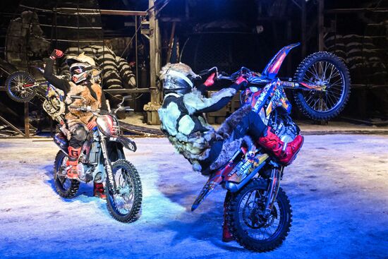 Russia New Year Season Bike Show