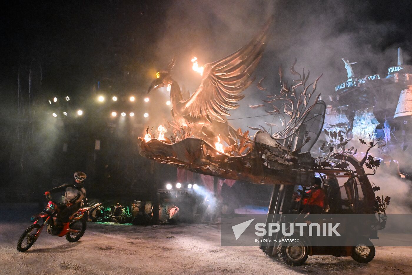 Russia New Year Season Bike Show