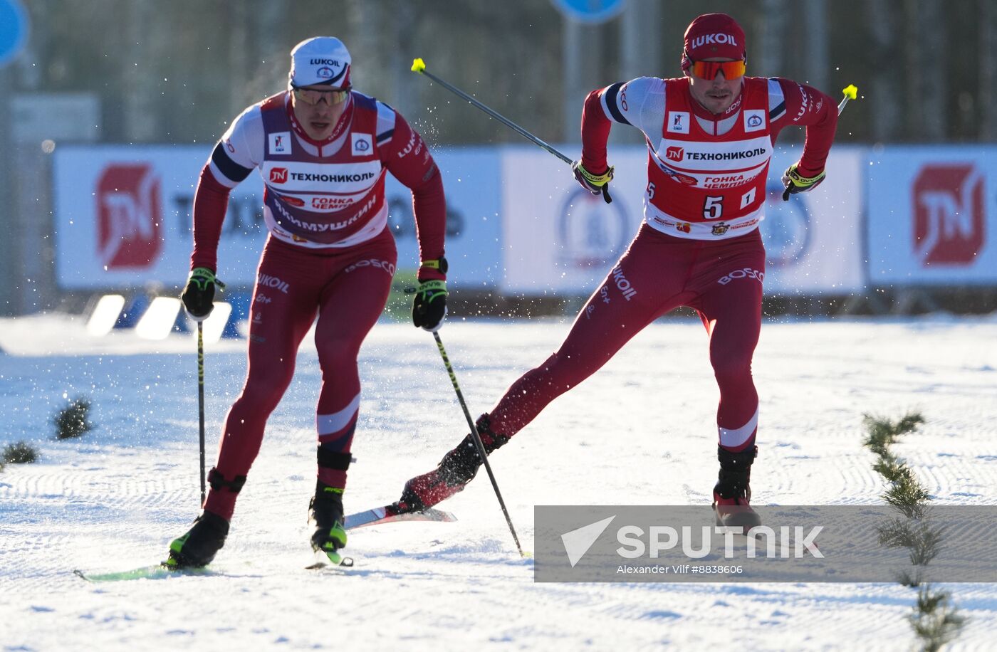 Russia Skiing Champions Race