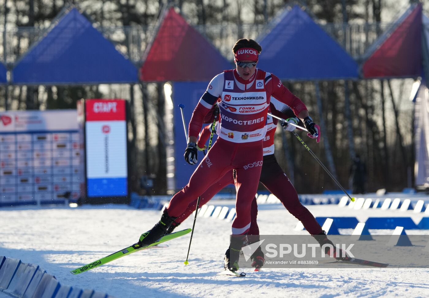 Russia Skiing Champions Race