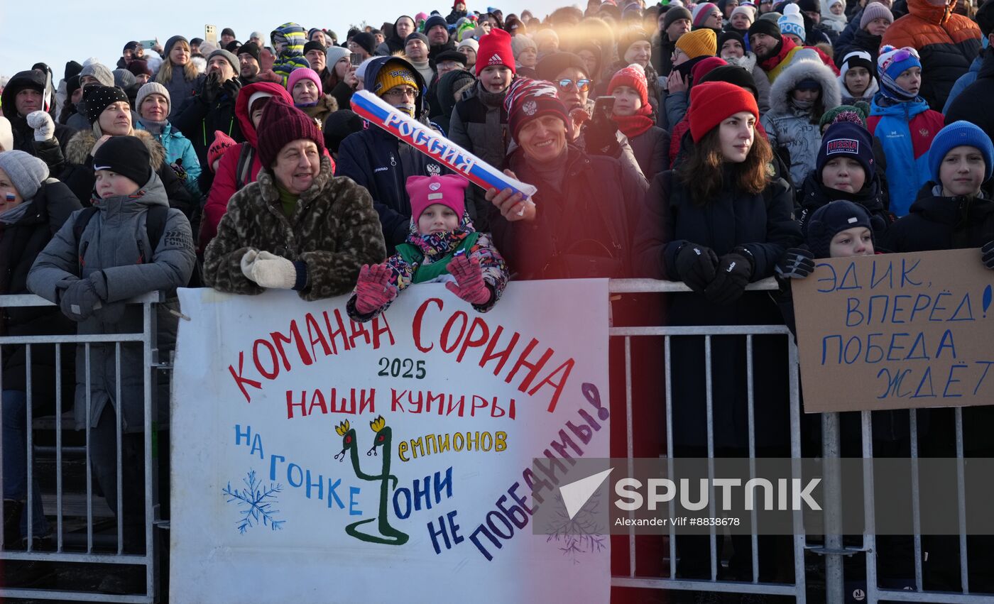 Russia Skiing Champions Race