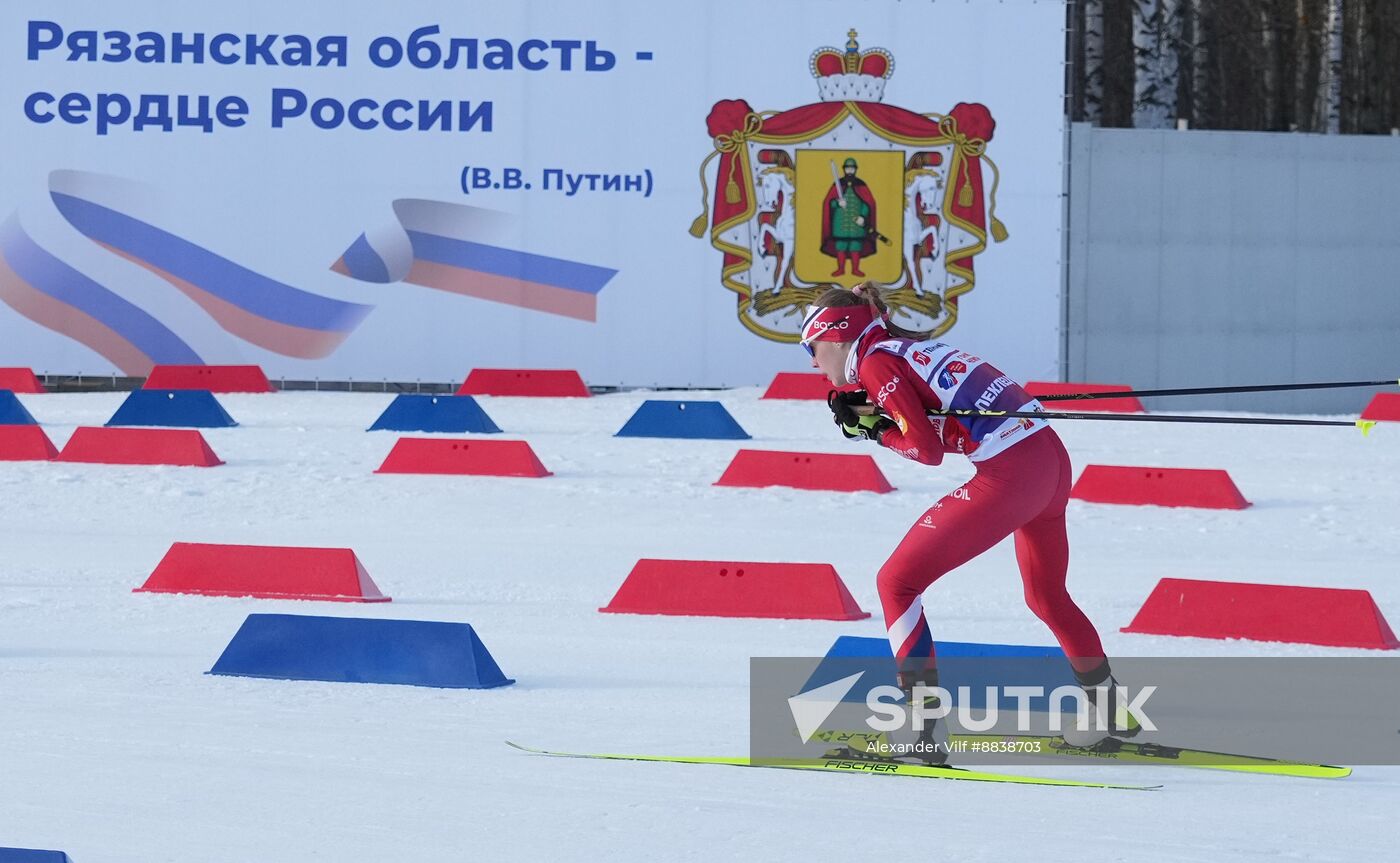 Russia Skiing Champions Race