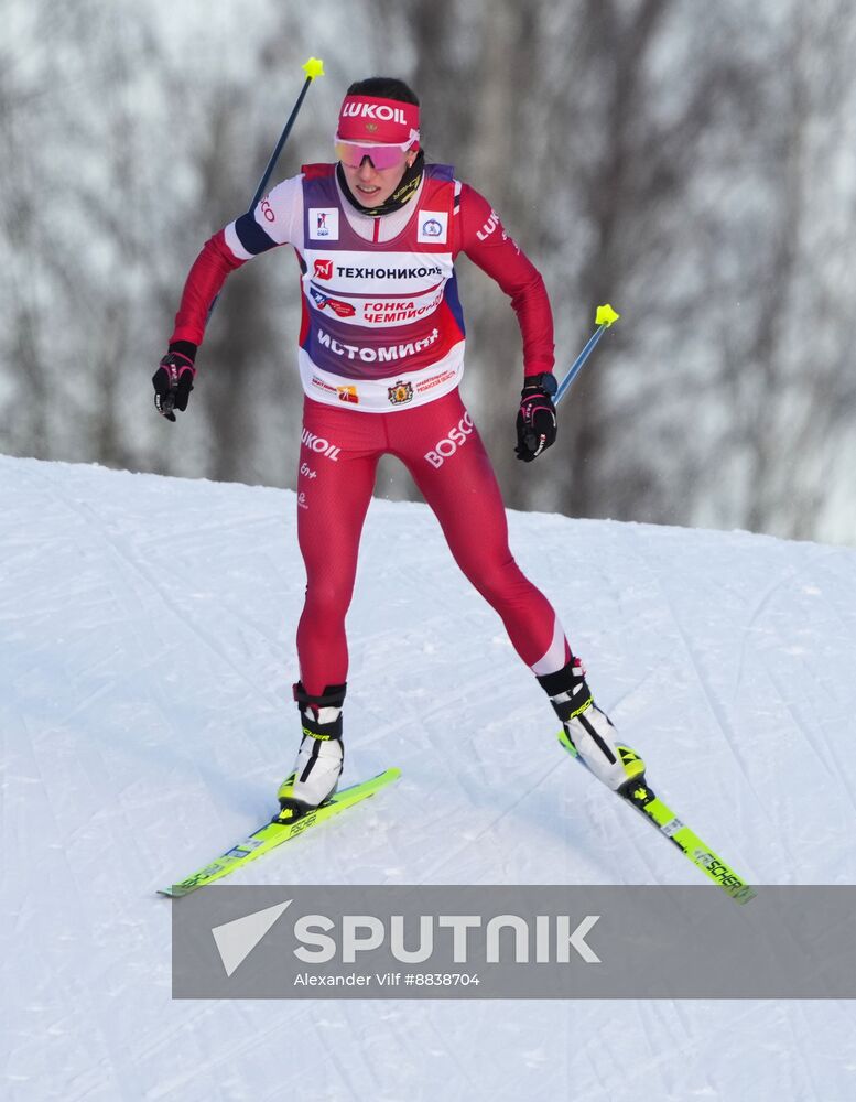 Russia Skiing Champions Race