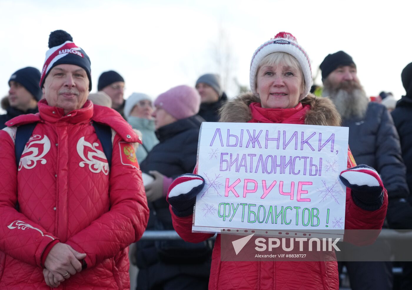 Russia Skiing Champions Race