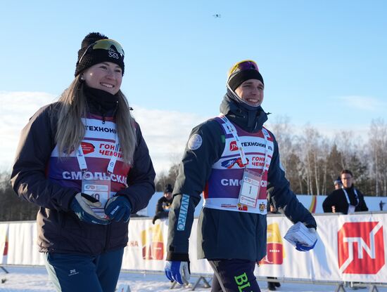 Russia Skiing Champions Race