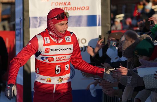 Russia Skiing Champions Race