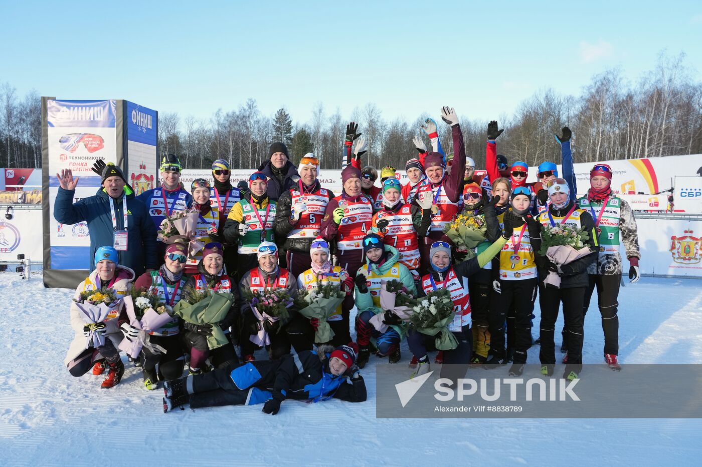 Russia Skiing Champions Race