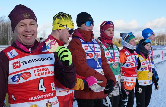 Russia Skiing Champions Race