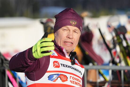 Russia Skiing Champions Race