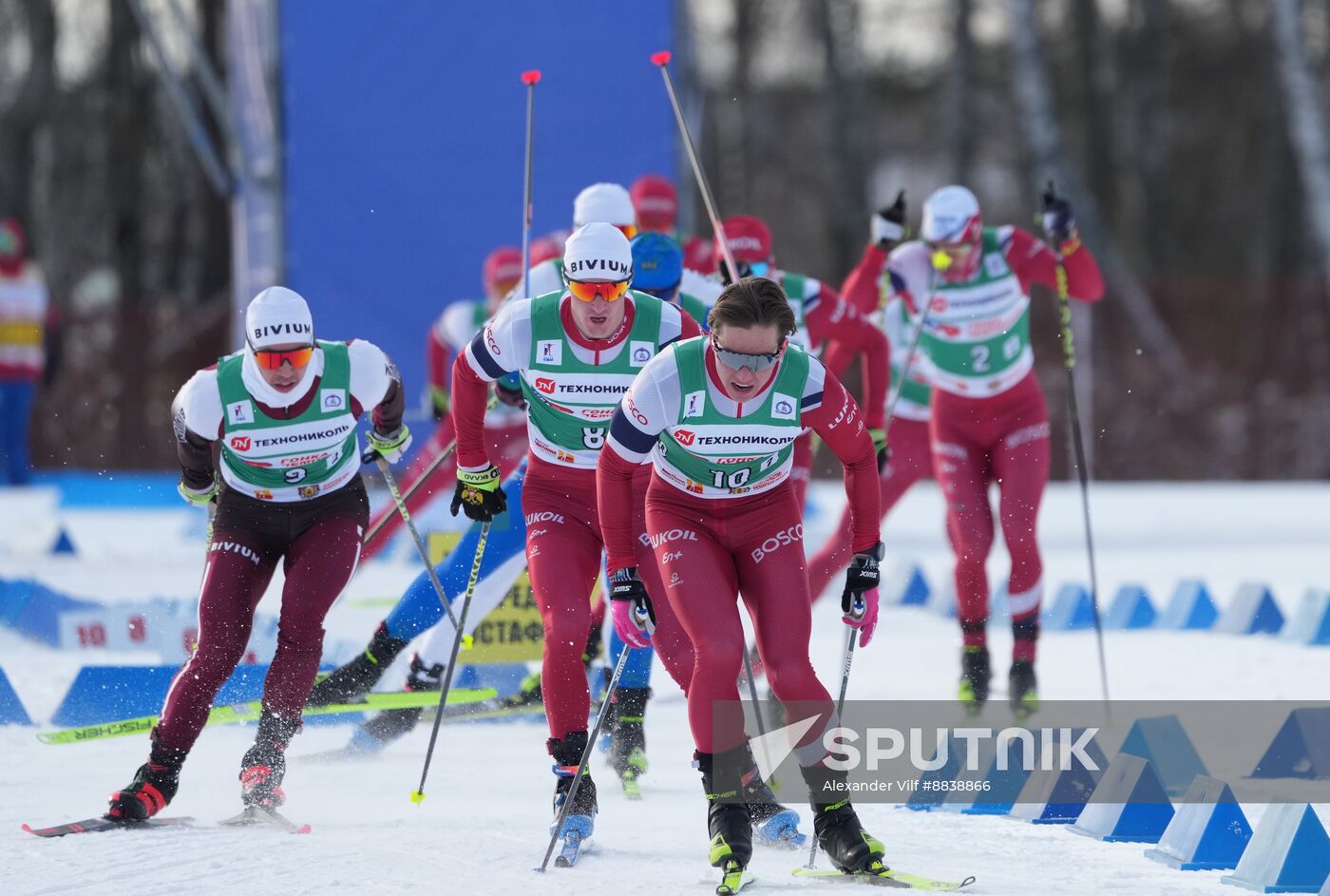 Russia Skiing Champions Race