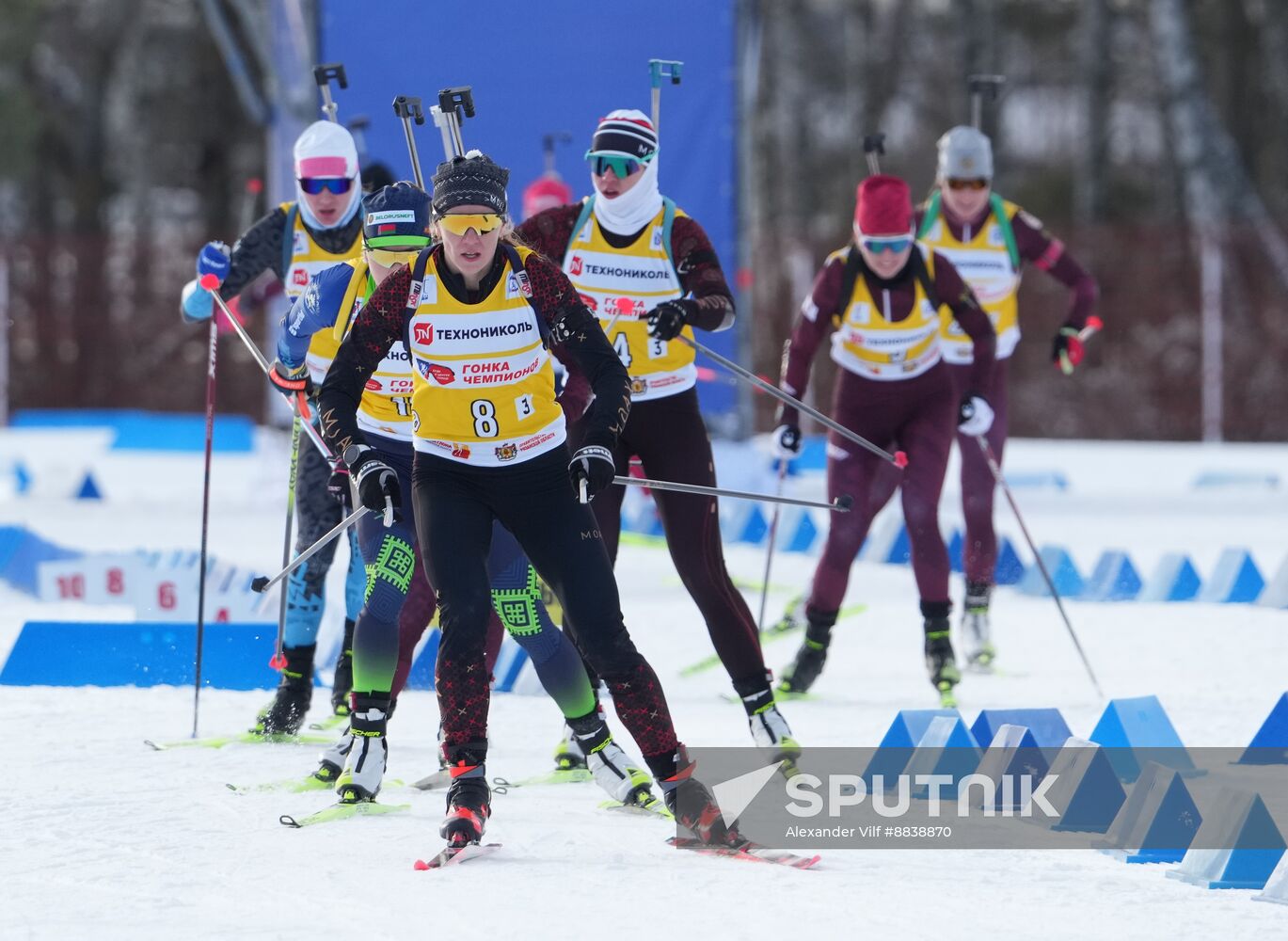 Russia Skiing Champions Race