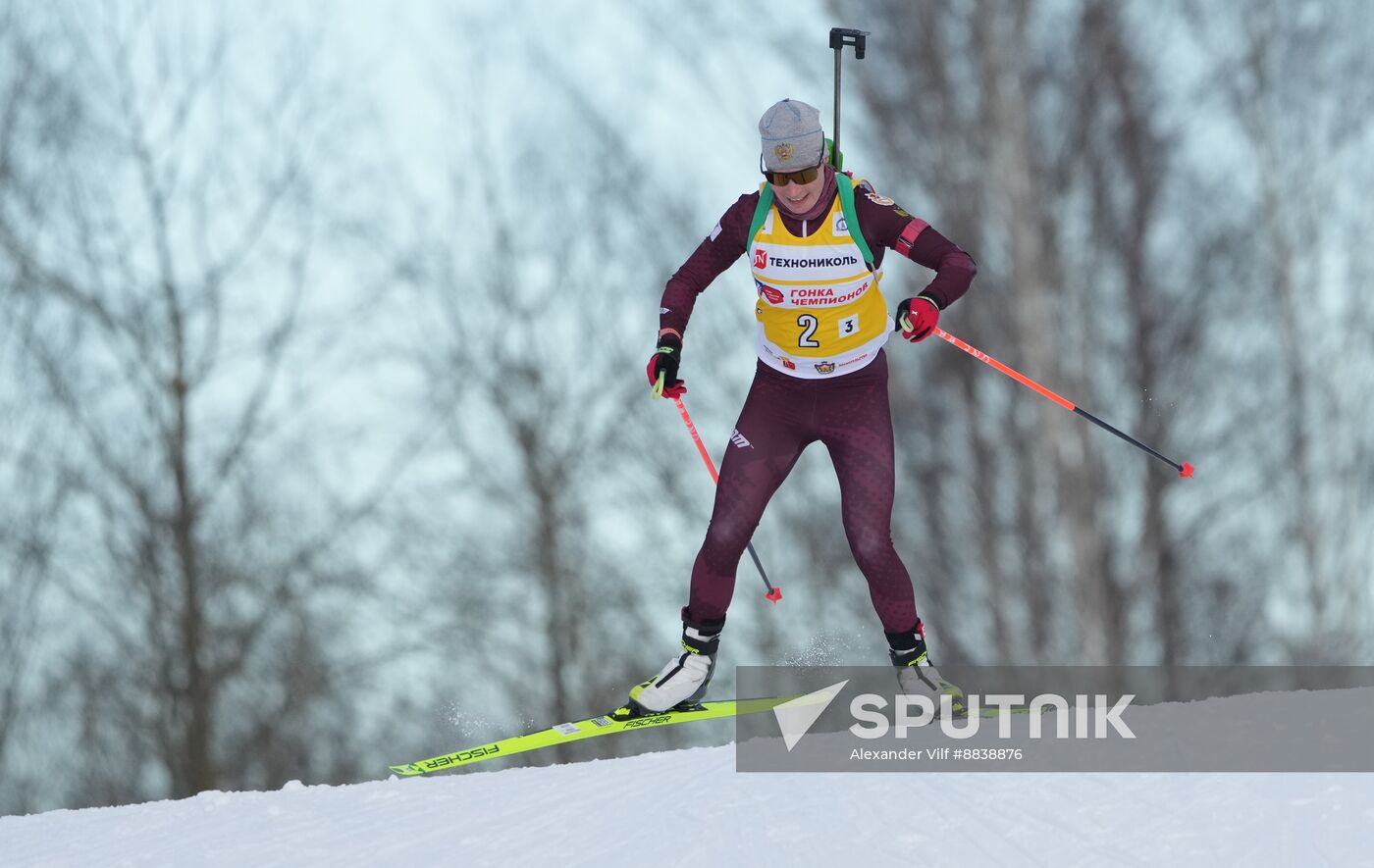 Russia Skiing Champions Race