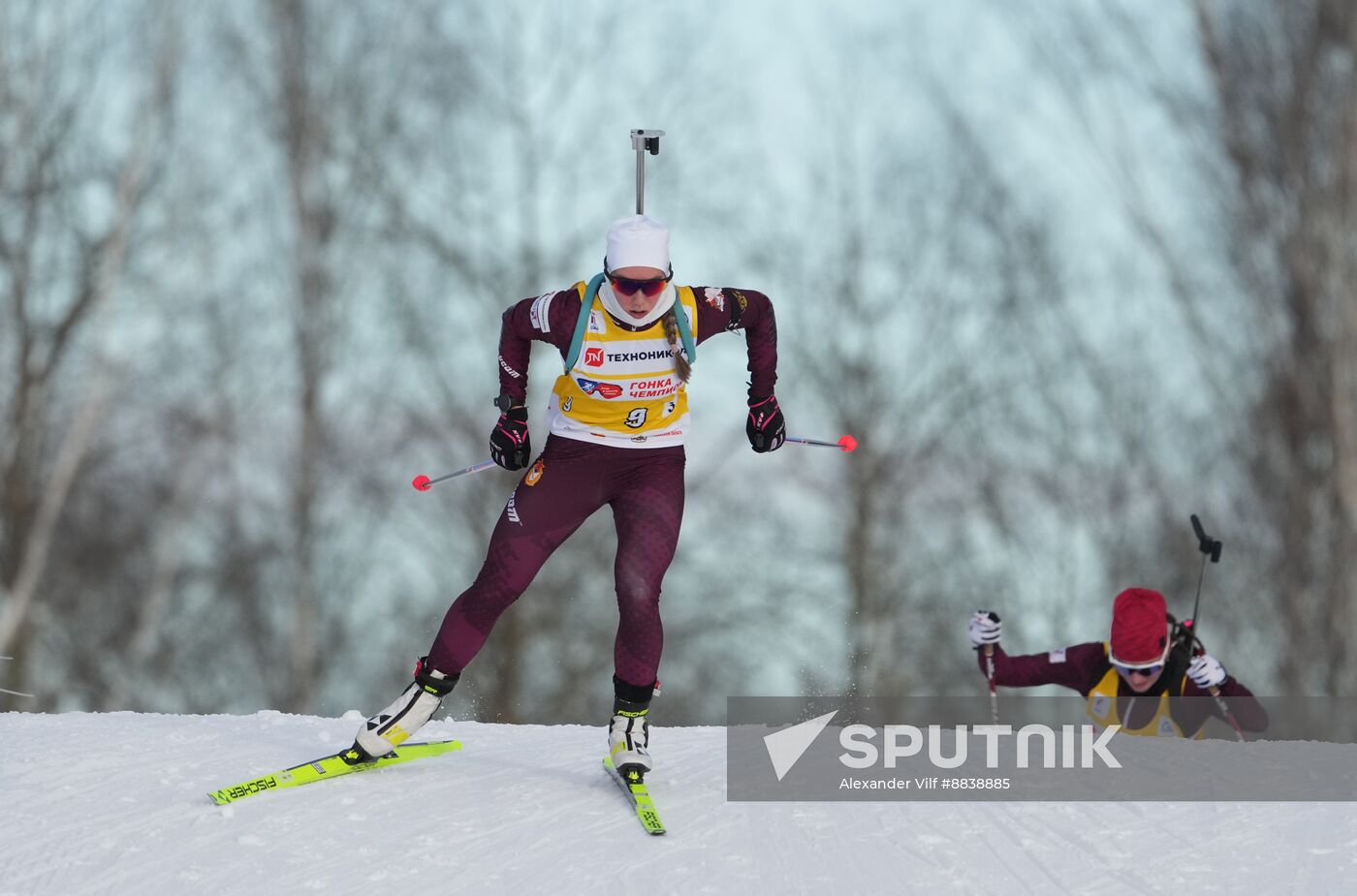 Russia Skiing Champions Race