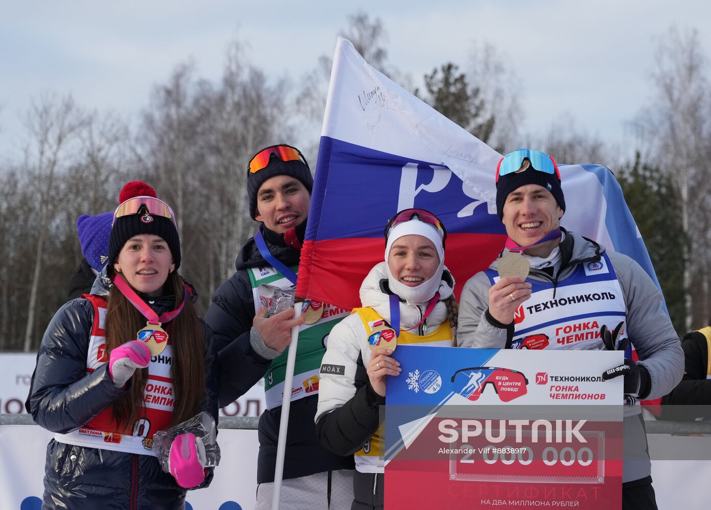 Russia Skiing Champions Race