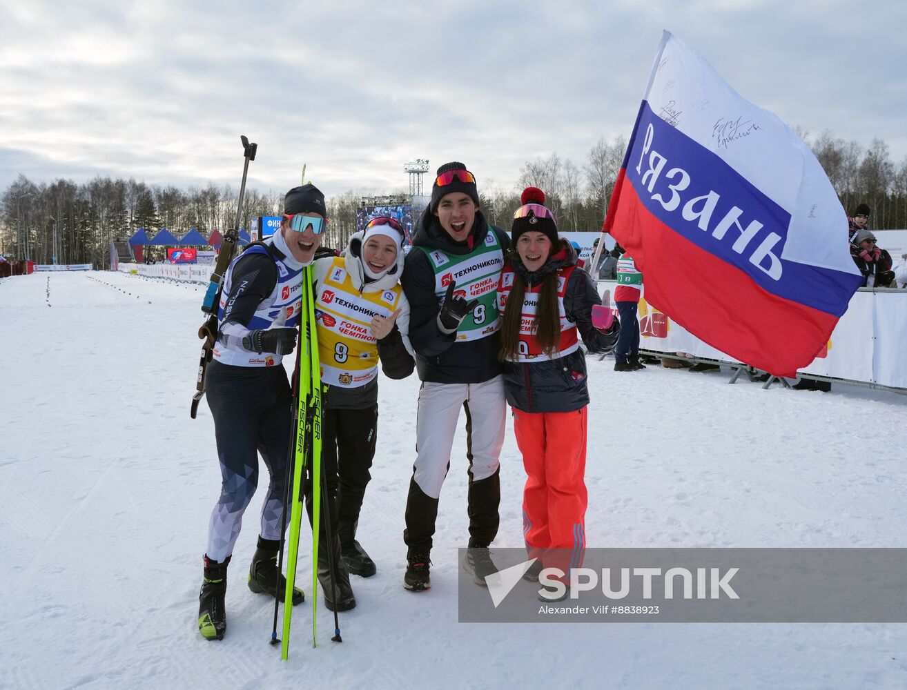 Russia Skiing Champions Race