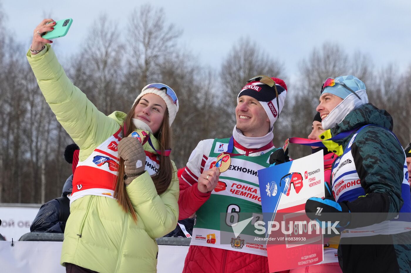 Russia Skiing Champions Race