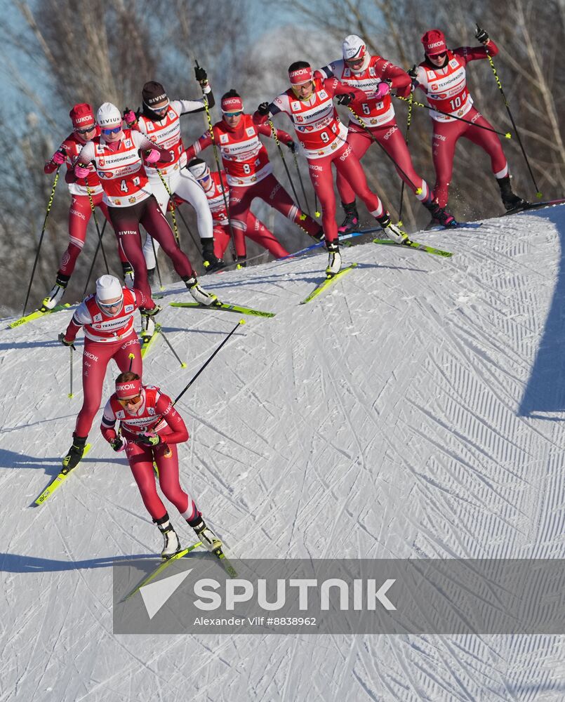 Russia Skiing Champions Race