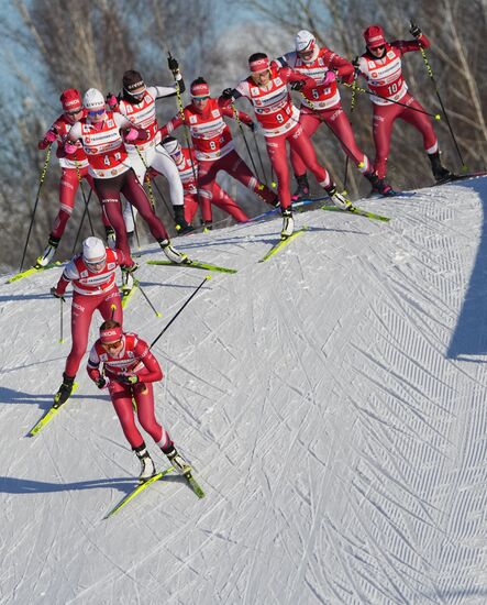 Russia Skiing Champions Race