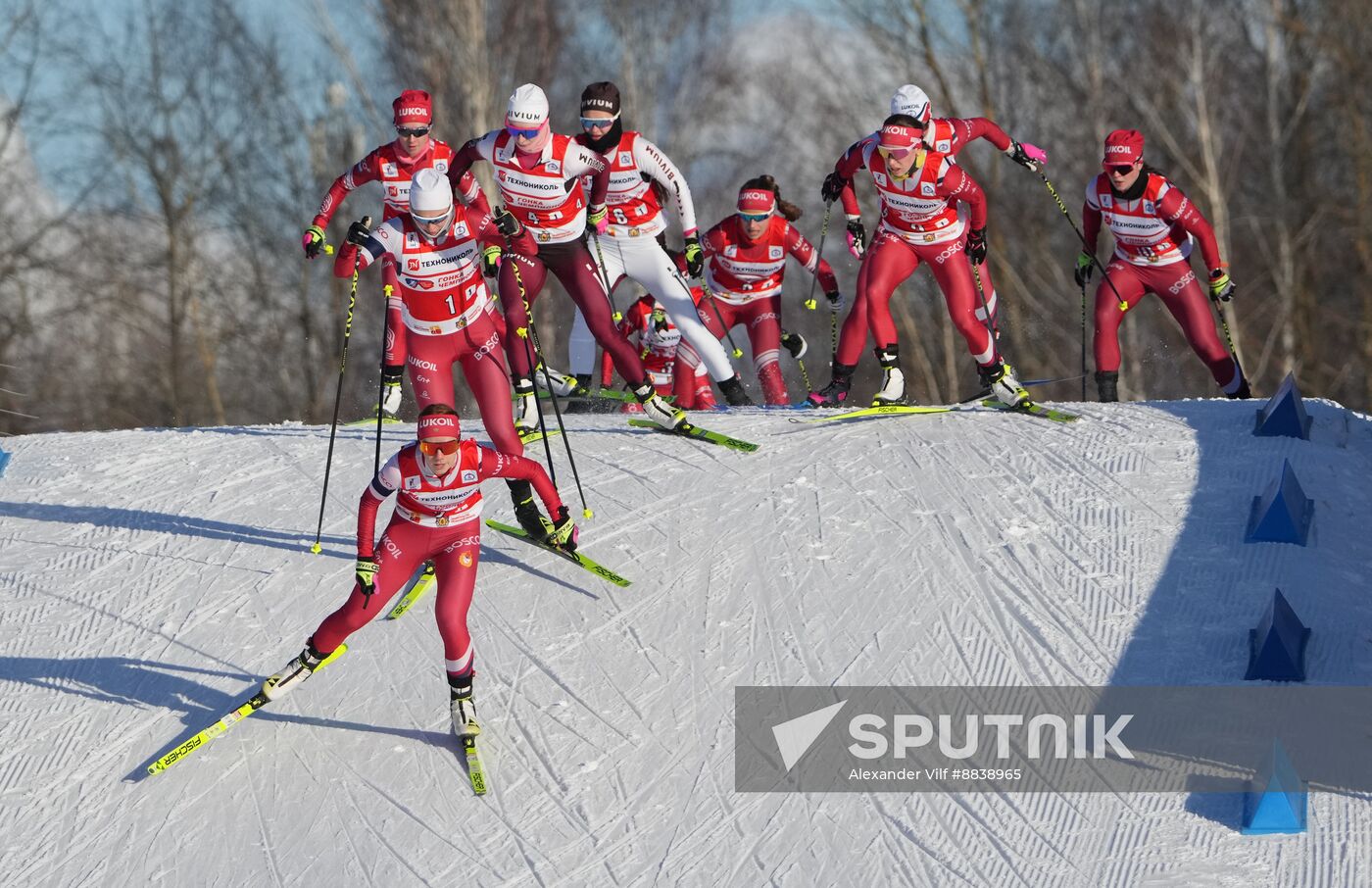 Russia Skiing Champions Race