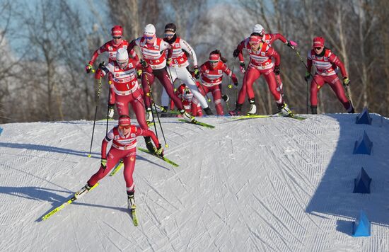 Russia Skiing Champions Race