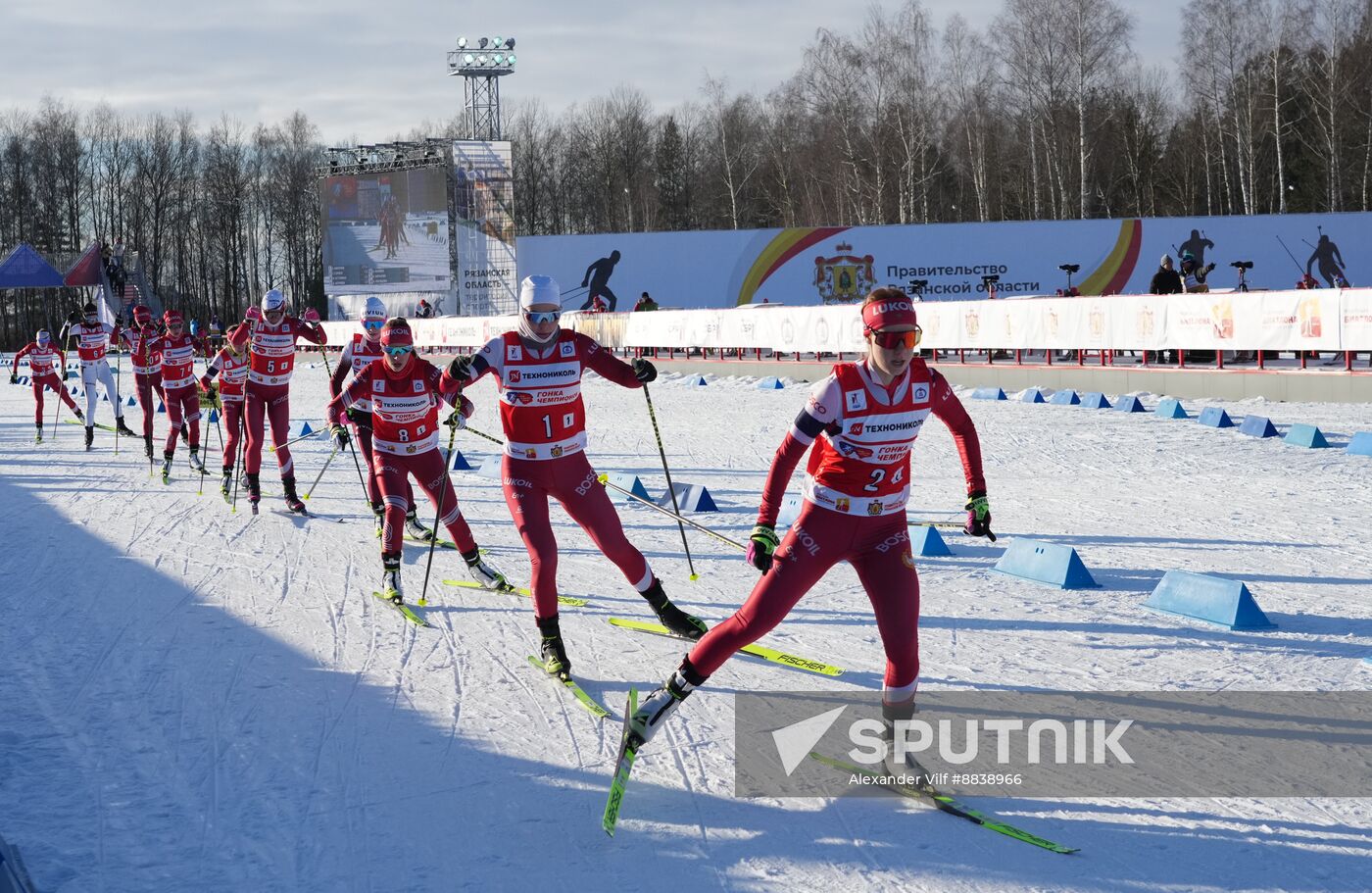 Russia Skiing Champions Race