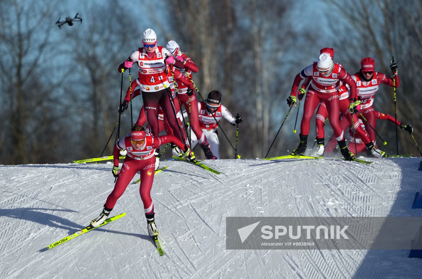 Russia Skiing Champions Race