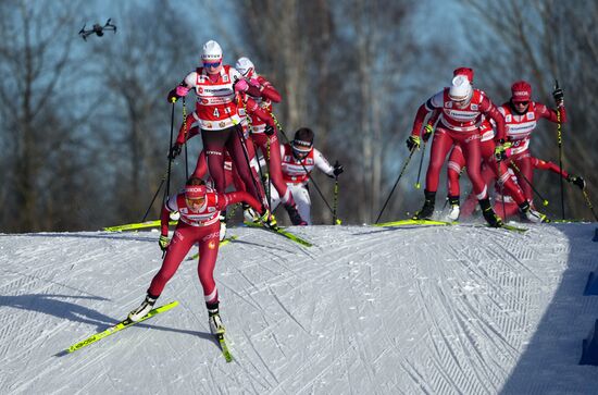 Russia Skiing Champions Race