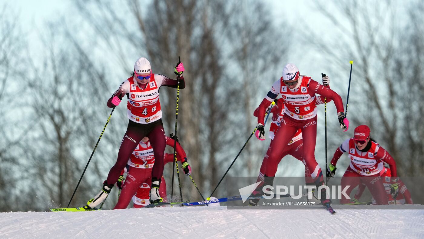 Russia Skiing Champions Race