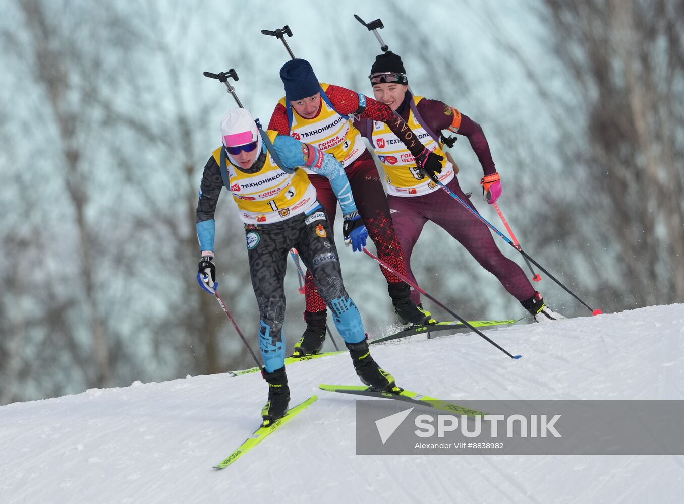 Russia Skiing Champions Race