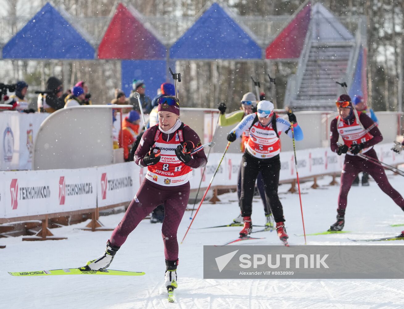 Russia Skiing Champions Race