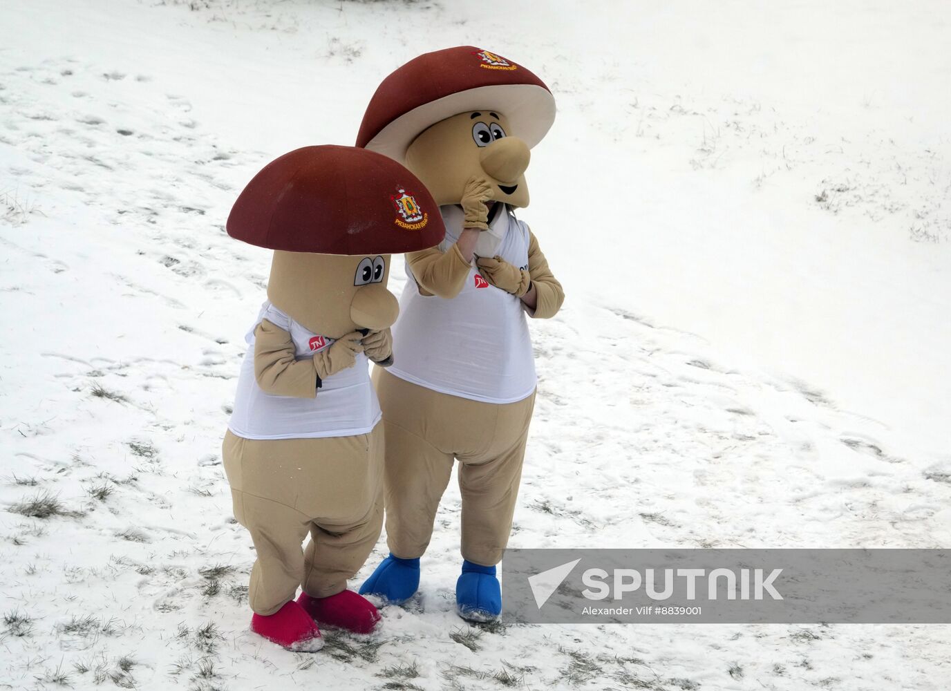 Russia Skiing Champions Race