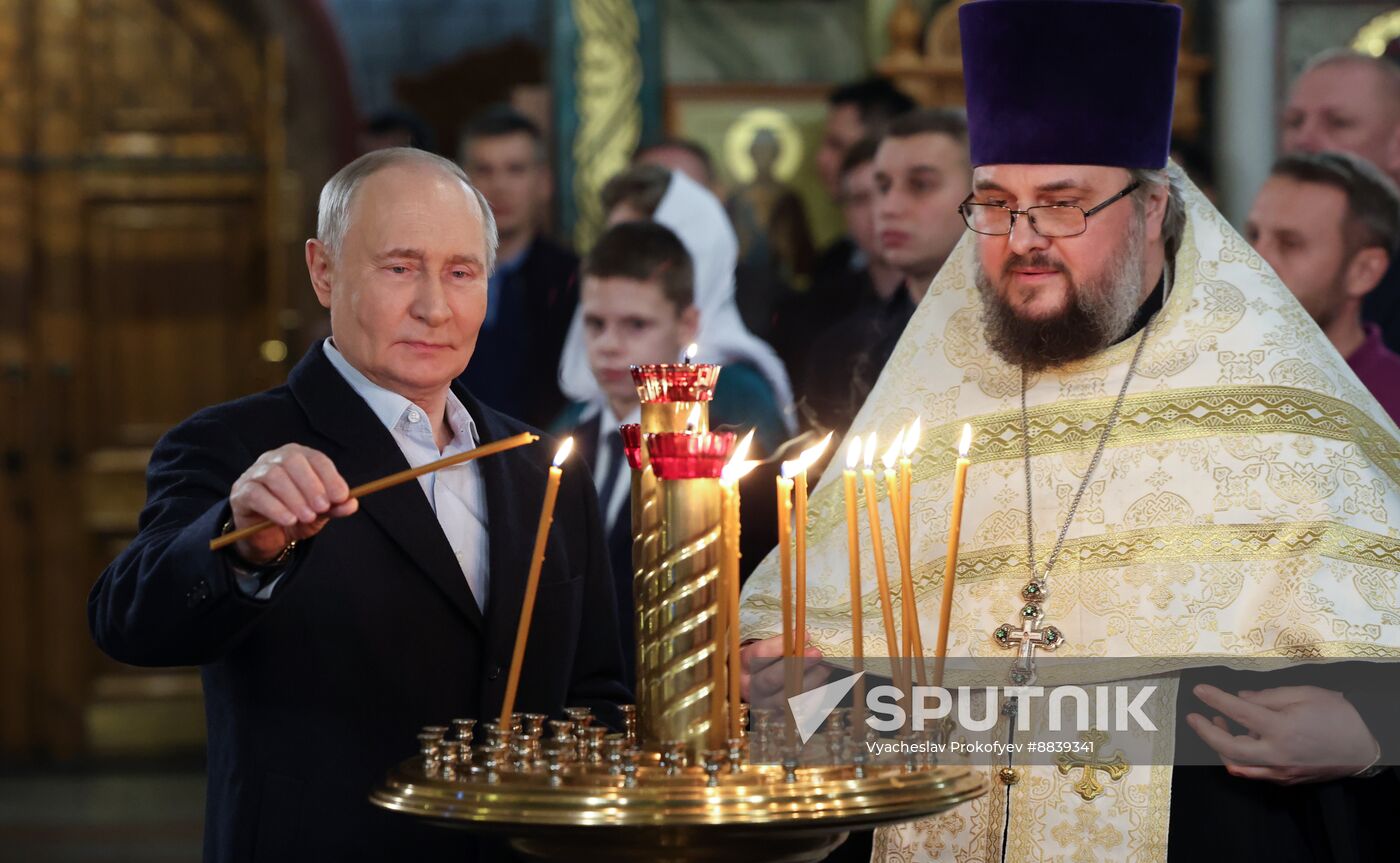 Russia Putin Religion Orthodox Christmas