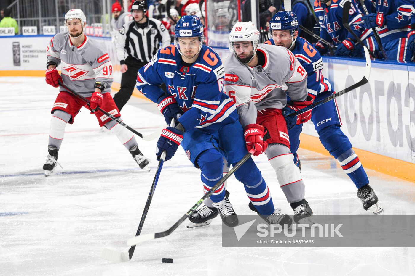 Russia Ice Hockey Kontinental League SKA - Spartak