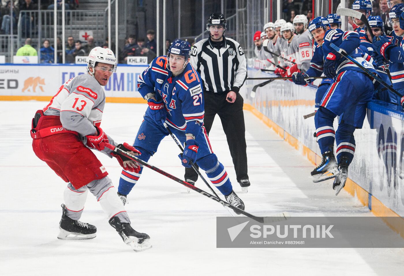 Russia Ice Hockey Kontinental League SKA - Spartak