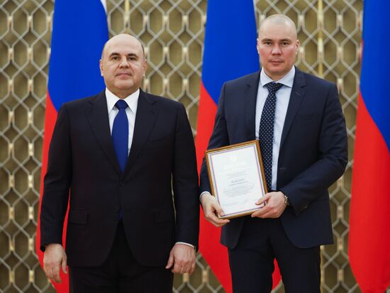 Russia Mishustin Mass Media Government Awards