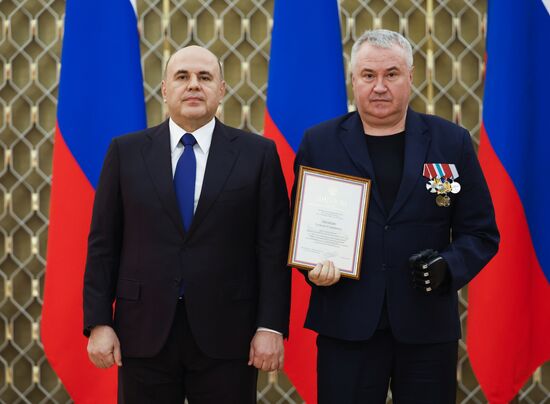 Russia Mishustin Mass Media Government Awards