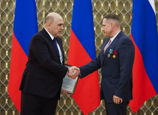 Russia Mishustin Mass Media Government Awards