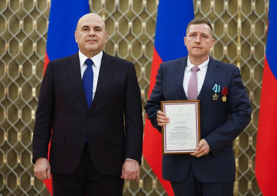 Russia Mishustin Mass Media Government Awards