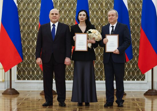 Russia Mishustin Mass Media Government Awards