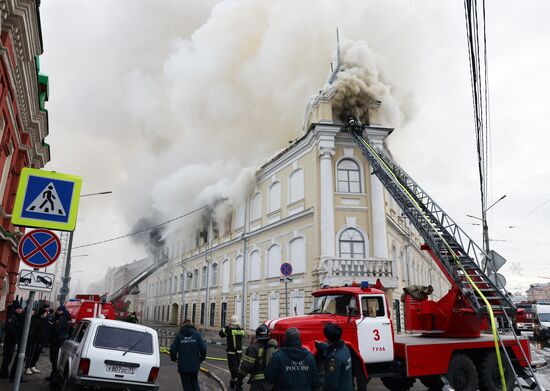 Russia Military Hospital Fire