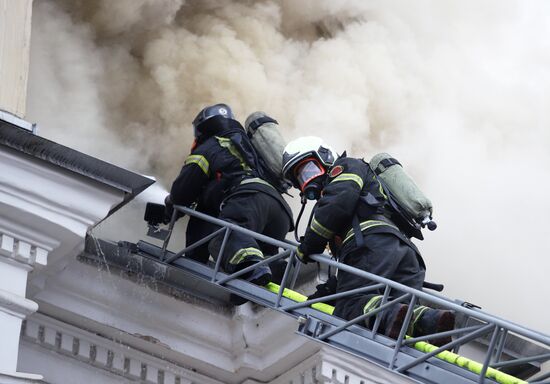 Russia Military Hospital Fire