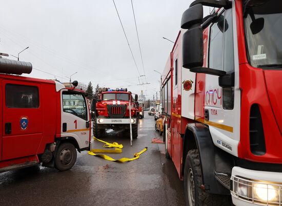 Russia Military Hospital Fire