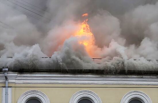 Russia Military Hospital Fire