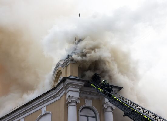 Russia Military Hospital Fire